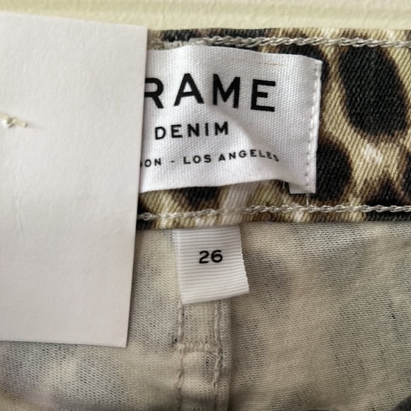 Frame leopard print jeans, size 26, NWT - Picture 6 of 6